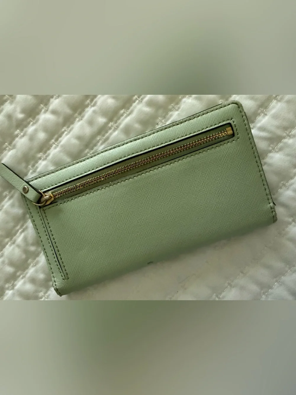 Kate Spade Mint Green Saffiano Wallet